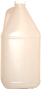 Bouteille vide naturelle et blanche 4 Litres avec bouchon